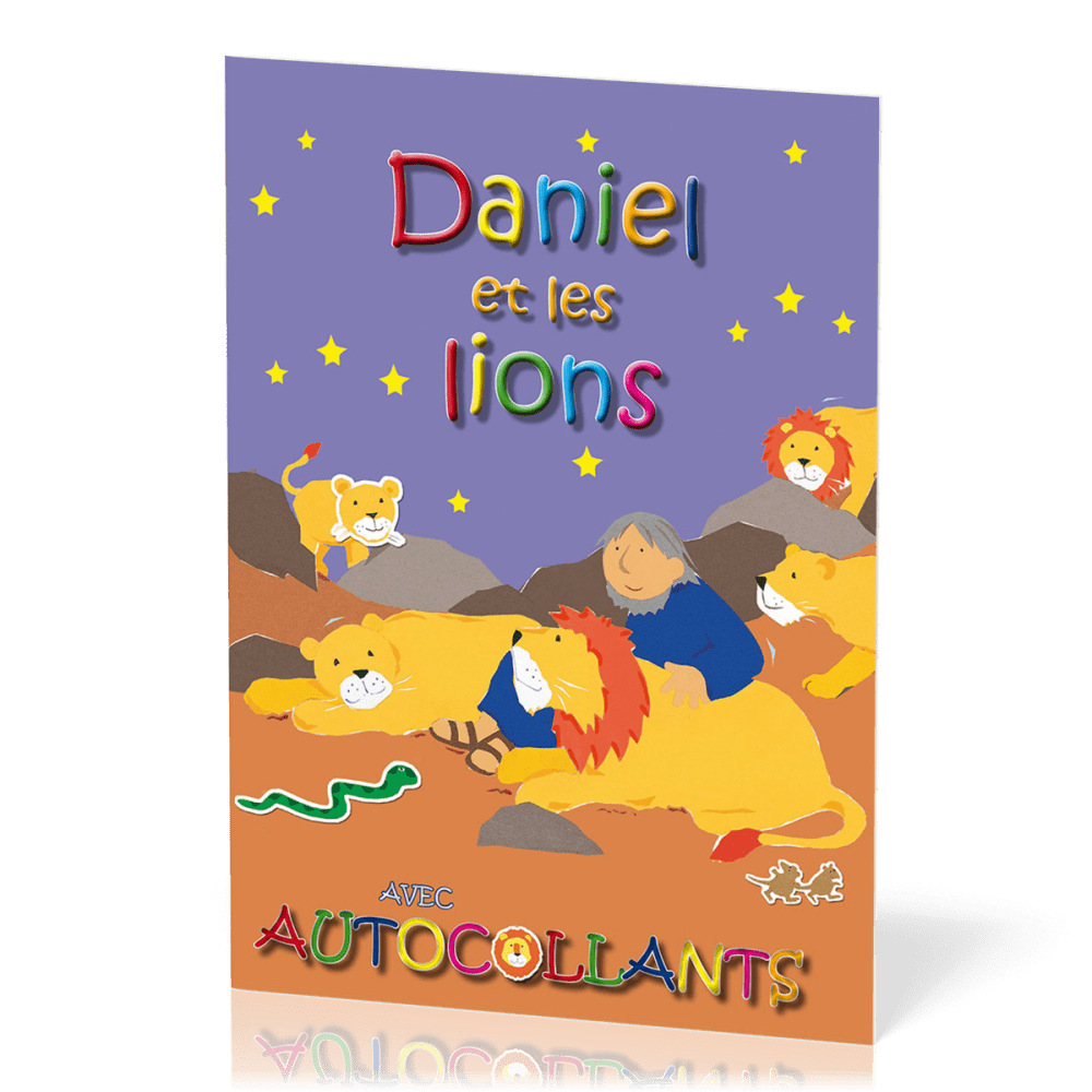 DANIEL ET LES LIONS AVEC AUTOCOLLANTS